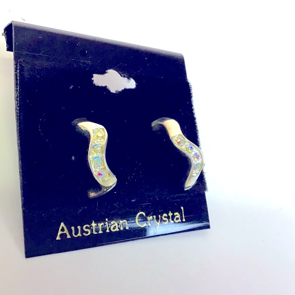 Austrian Crystal Pierced Earrings